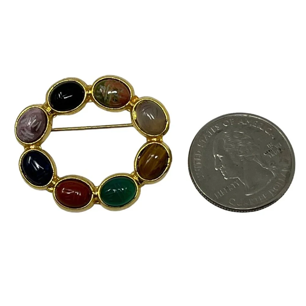 N/A scarab brooch